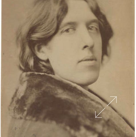 Wilde’s short hair in the  1883 photographs was inspired by this bust of Nero in the Louvre  